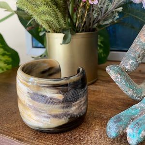 Raw Buffalo horn cuff